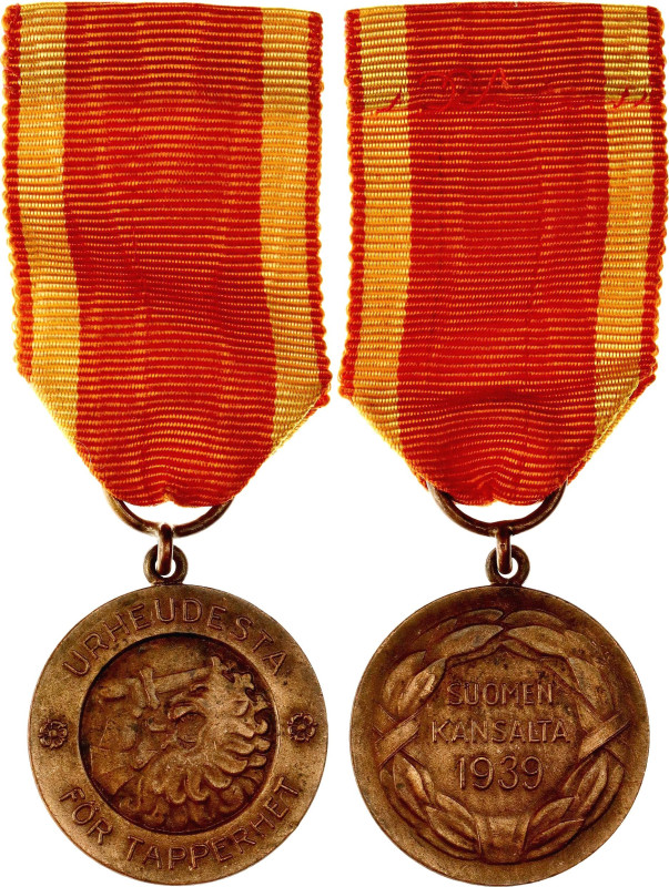 Finland Medal for Bravery of the Order of Liberty II Class 1939 Barac# 152, Bron...