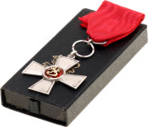 Finland Order of the Lion of Finland Merit Cross 1942 Barac# 220, Ag 41 mm.; Enameled; with original ribbon; with hallmarks; in original box; original...