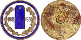 Finland 50 Years Commemorative Badge of the Finnish Rifle Battalion 1931 vgAE 25 mm.; Enameled; Condition-I; (KW696)