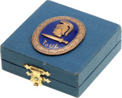Finland Graduate Badge of the School of Higher Officers 20 - th Century vgAE 54x43 mm.; Enameled; with number# 1663; in original box; Condition-I; (KW...