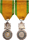 France Military Medal 1870 - 1940 Barac# 223, Model of Third Republic, vgAg 50x27 mm.; Enameled; with original ribbon; in original box; original name:...