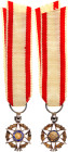 France Order of Agricultural Merit Commander Miniature 1883 Barac# 639, vgAg 16x11 mm; Enameled; with original ribbon; original name: Ordre du Merite ...