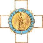 France Pilgrimage Badge 1960 - 1970-th Bronze 44,4 mm.; Stamped A. Chobillon; enameled; Condition-I