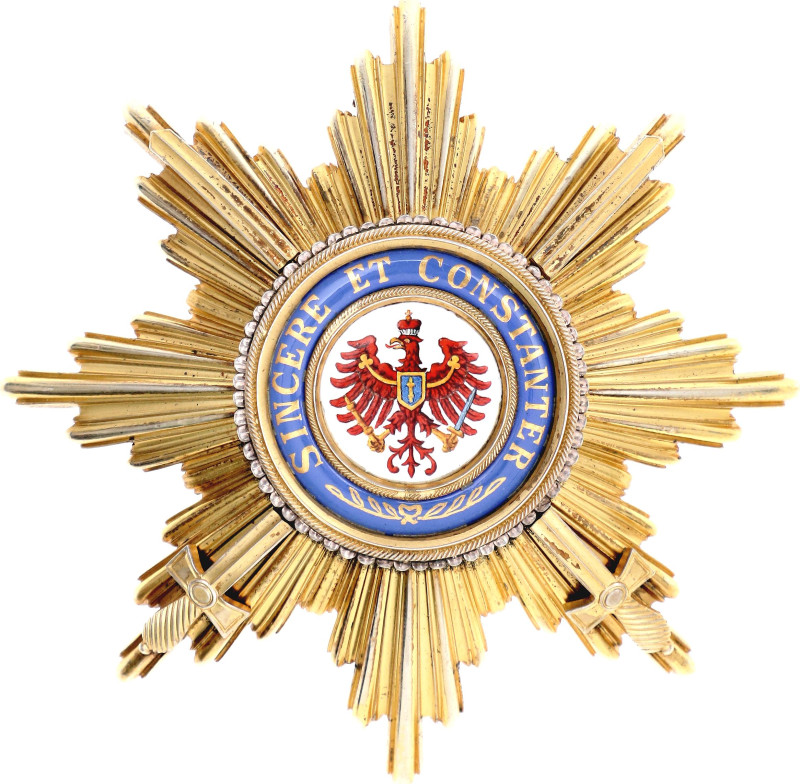 German States Prussia Order of Red Eagle Breast Star for Grand Cross with Swords...