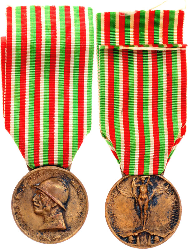 Italy Sardinia & Kingdom of Italy Italian-Austrian War Medal for Soldiers 1919 B...