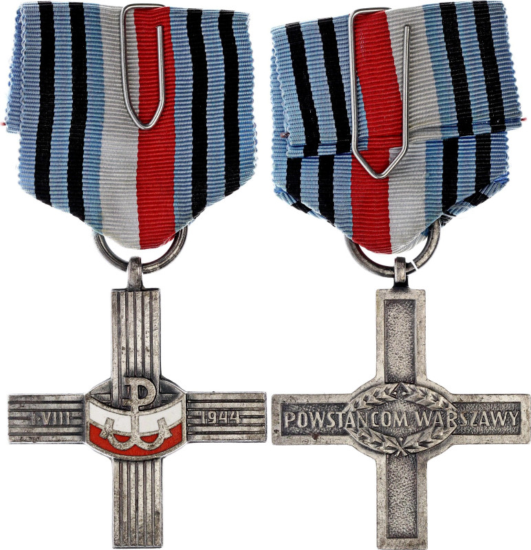 Poland Cross for the Warsaw Uprising 1981 WM 49x43 mm.; Enamel; with original ri...