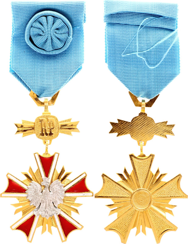 Poland Order of Merit to the Polish Republic Officer Cross 1991 vgCuNi 52x48 mm....