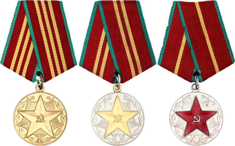 Russia - USSR Medals for Impeccable Service in the KGB I-II-III Class 1958 - 196...