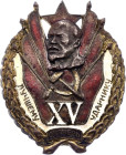 Russia - USSR Badge "To the Best Drummer XV years of October" Badges of Heroes of Work and Drummers of the First Five-Years Periods 1932 Avers8# 418, ...