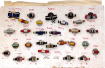 Germany - Empire Germany Lot of 31 Samples of Ribbon & Buttons Germany WW I 1914 - 1918 Interesting selection; Condition-II