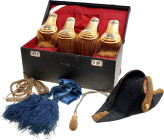 Italy Ceremonial Headdress, Epaulets, Ribbon and Accessory of a Navy Captain 20 - th Century With hallmarks; in original box (damaged); Condition-I