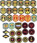 Russia - USSR Lot of 33 Soviet Uniform Patches 1950 - 1991 All different; Condition-I; (KW1893)
