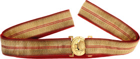 Serbia Officer's Dress Belt 20 - th Century Gold embroidery; Condition-I