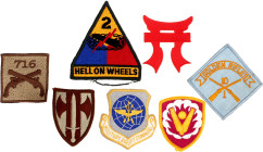 United States Lot of 7 US Army Uniform Patches 20 - th Century Textile, Sewing; Original name: Set of 7 US Army Uniform Patches; Condition-I