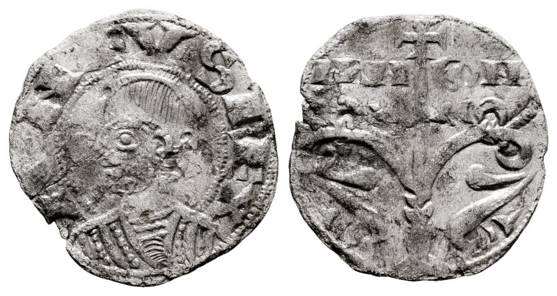 Alfonso, I the ´Batallador´ (1104-1134). Dinero. Jaca (Huesca). (Ros-3.6.1). (Cr...