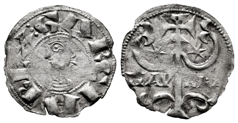 García Ramírez IV, the Restorer (1134-1150). Dinero. Navarre. (Ros-3.7.5 var). A...