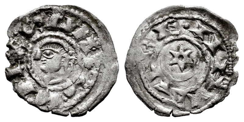 Sancho VII, the Strong (1194-1234). Obol. Navarre. (Ros-3.9.6 var). Anv.: : SANC...