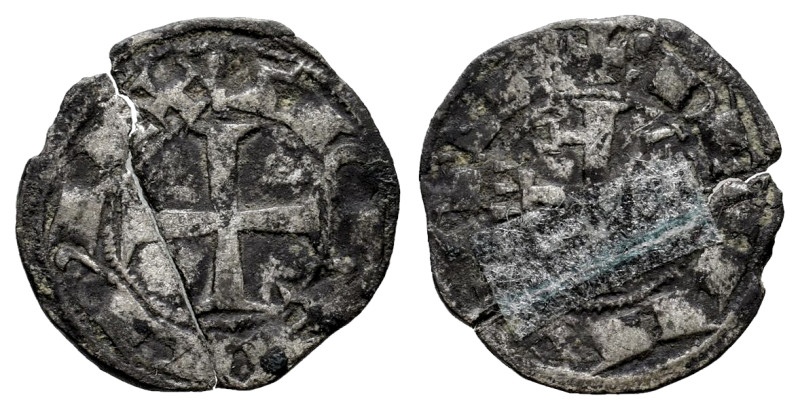 Teobaldo I (1234-1253). Obol. Navarre. (Ros-3.10.2). Anv.: : TIOBALD,REX. Cross ...