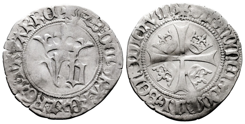 Juan and Blanca (1425-1441). Blanca. Navarre. (Ros-3.16.3 var). (Cru V.S-254.1)....