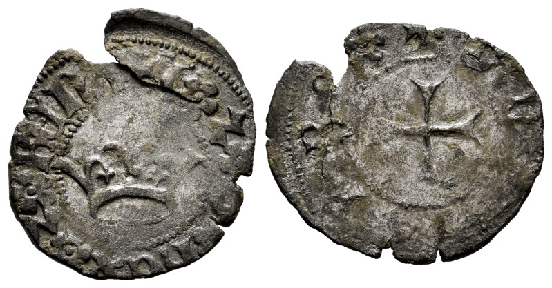 Juan and Blanca (1425-1441). Cornado. Navarre. (Ros-3.16.7). (Cru V.S-257). Anv....