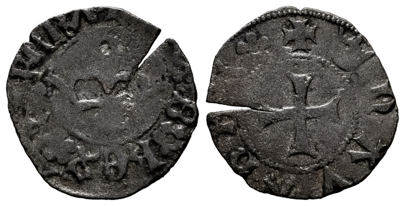 Juan and Blanca (1425-1441). Cornado. Navarre. (Ros-3.16.7). (Cru V.S-257). Anv....