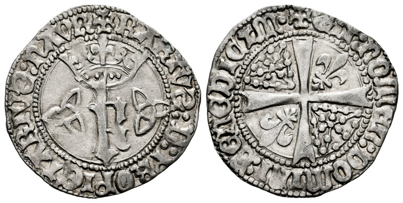 Charles IV, Prince of Viana (1441-1461). Gross. Navarre. (Ros-3.18.1/2). (Cru V....