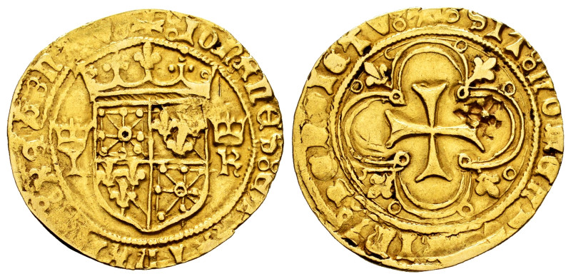 Juan and Catalina (1483-1512). Real d´or (Ducat). Navarre. (Ros-3.20.3/6 var). (...