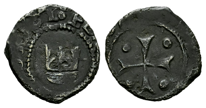 Ferdinand I of Navarre (1512-1516). 1/2 cornado or Negrete. Navarre. (Ros-4.1.17...