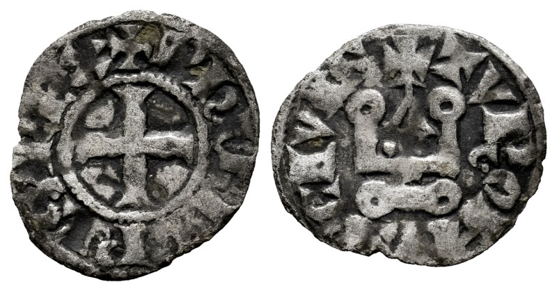 Kingdom of France and Navarre. Philip IV (1285-1314). Obole tournois. (Duplessy-...