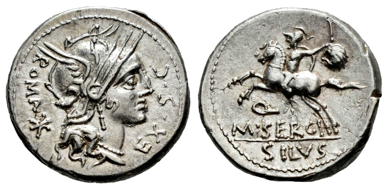 Sergius. M. Sergius Silus. Denarius. 116-115 BC. Norte de Italia. (Ffc-1111). (C...