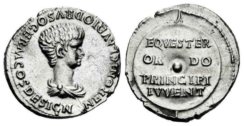 Nero. Denarius. 51-54 AD. Rome. (Ric-I 79). (Bmcre-93). (Rsc-97). Anv.: NERONI C...