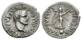 Galba. Quinarius. 68-69 AD. Lugdunum. (Ric-I 131). (Bmcre-246). (Rsc-318). Anv.: SER GALBA IMP CAESAR AVG P M T P, laureate head to right. Rev.: VICTO...