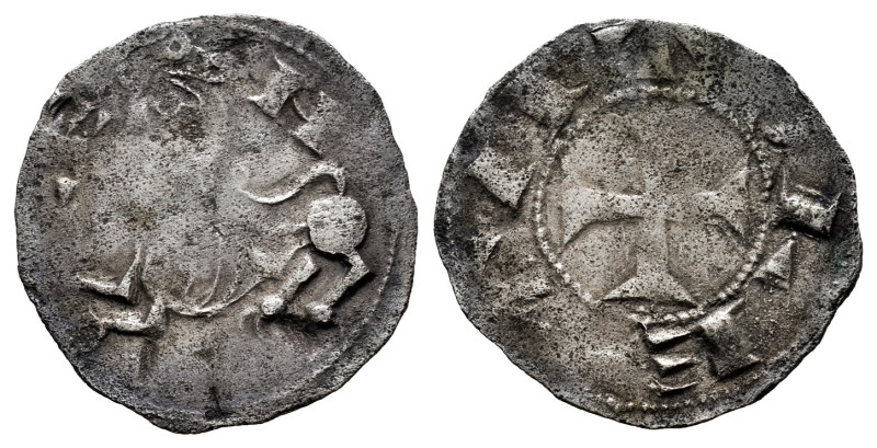 Kingdom of Castille and Leon. Alfonso VII (1126-1157). Dinero. No mint mark. (Ba...