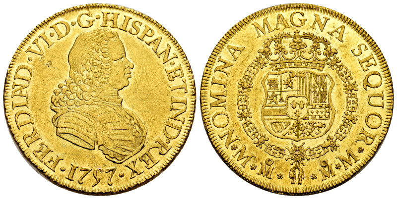 Ferdinand VI (1746-1759). 8 escudos. 1757. Mexico. MM. (Cal-793). (Cal onza-608)...