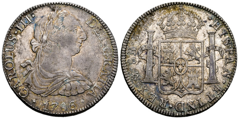 Charles III (1759-1788). 8 reales. 1786. Mexico. FM. (Cal-1129). Ag. This coin o...