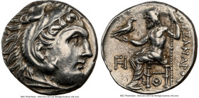 MACEDONIAN KINGDOM. Alexander III the Great (336-323 BC). AR drachm (17mm, 4.28 gm, 5h). NGC Choice XF 4/5 - 4/5. Posthumous issue of Lampsacus, ca. 3...