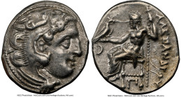 MACEDONIAN KINGDOM. Alexander III the Great (336-323 BC). AR drachm (18mm, 12h). NGC XF. Posthumous issue of Colophon, ca. 310-301 BC. Head of Heracle...