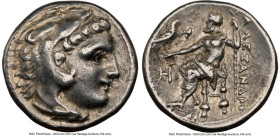 MACEDONIAN KINGDOM. Alexander III the Great (336-323 BC). AR drachm (16mm, 12h). NGC Choice VF. Posthumous issue of Mylasa, ca. 310-300 BC. Head of He...