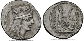 ARMENIAN KINGDOM. Tigranes II the Great (95-56 BC). AR tetradrachm (27mm, 15.53 gm, 11h). NGC AU 5/5 - 3/5. Tigranocerta, ca. 83-70 BC. Diademed and d...