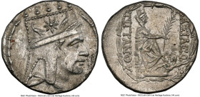 ARMENIAN KINGDOM. Tigranes II the Great (95-56 BC). AR tetradrachm (26mm, 15.87 gm, 1h). NGC AU 4/5 - 3/5. Tigranocerta, ca. 80-68 BC. Diademed and dr...