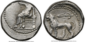 SELEUCID KINGDOM. Seleucus I Nicator, as Satrap (312-281 BC). AR stater (21mm, 15.86 gm, 12h). NGC VF 2/5 - 3/5. Babylon II, the "Native" or "Satrapal...
