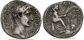 SYRIA. Antioch. Augustus (27 BC-AD 14). AR tetradrachm (27mm, 12h). NGC Choice Fine. Dated Actian Era Year 31 and Consular Year 13 (AD 1/1 BC). ΚΑΙΣΑΡ...