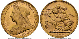 Victoria gold Sovereign 1900-M MS62 NGC, Melbourne mint, KM13, S-3875. HID09801242017 © 2024 Heritage Auctions | All Rights Reserved