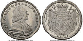 Salzburg. Sigmund III 10 Kreuzer 1767 MS62 NGC, KM408. Date below arms variety. HID09801242017 © 2024 Heritage Auctions | All Rights Reserved