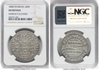 3-Piece Lot of Certified silver 640 Reis NGC, 1) João Prince Regent 1808/7-B AU Details (Harshly Cleaned), Bahia mint, KM237 2) Maria I 1802/1-B VF De...
