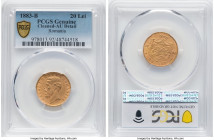 Carol I gold 20 Lei 1883-B AU Details (Cleaned) PCGS, Bucharest mint, KM20, Fr-3. Two year type. HID09801242017 © 2024 Heritage Auctions | All Rights ...