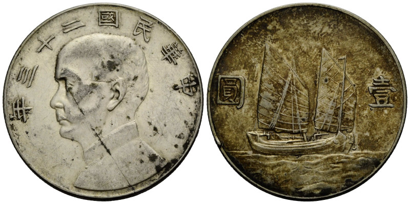 Kaiserreich / Empire
 Dollar / Yuan 23 (1934). 39.3 mm. Silber / Silver. Sun Ya...