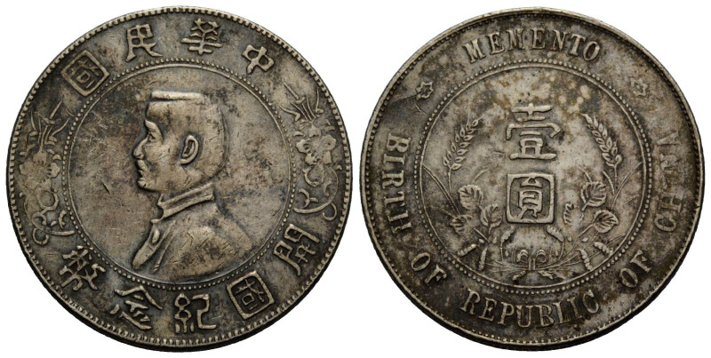 Republik / Republic
 Dollar / Yuan o. J. / ND. (16 / 1927). 39.0 mm. Silber / S...