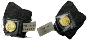 Volksrepublik / People's Republic
 10 Yuan 1994. 19.0 mm. 1/10 oz/Unze Gold .999. Panda Bullion in original Blister/ in original sealed plastic sleev...