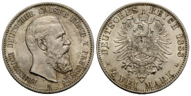 Kaiserreich / Empire Preussen, Königreich
Friedrich III. 1888 2 Mark 1888 A Berlin. 11.1 g. 28.0 mm. Silber / Silver 0.900, 2 Marks - Frederick III. ...